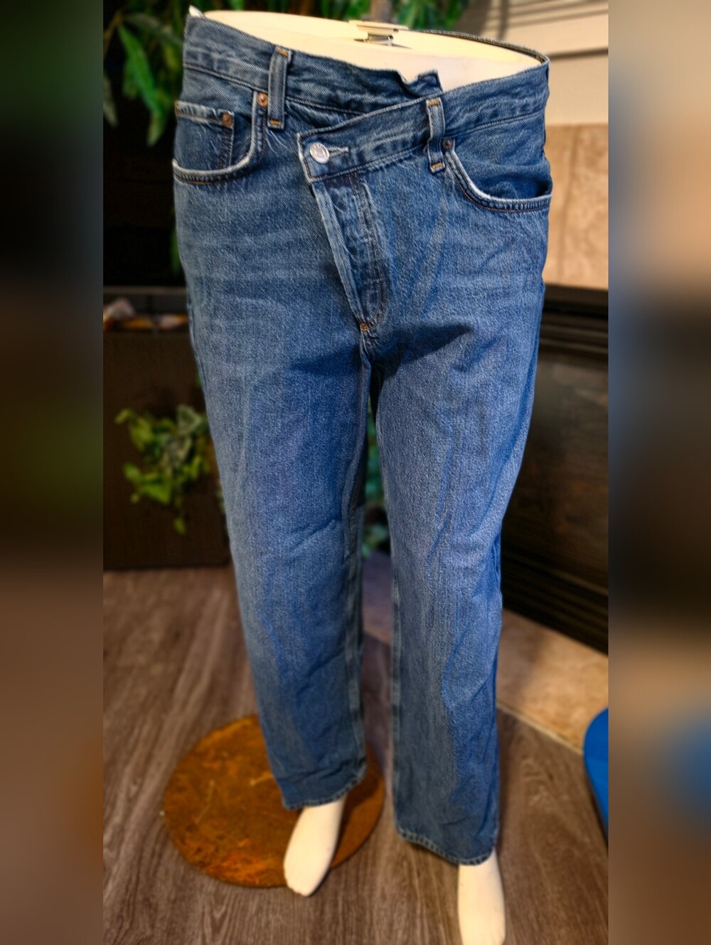Agolde Arc Criss Cross Jean Weightless